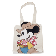 Load image into Gallery viewer, Western Mickey Mouse Canvas Tote Bag
