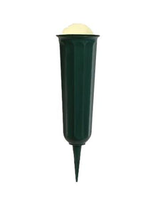 11" Foam Filled Multi-Purpose Plastic Green Vase