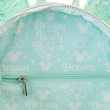 Load image into Gallery viewer, Disney 100 Holographic Platinum and Wonder Mini Backpack
