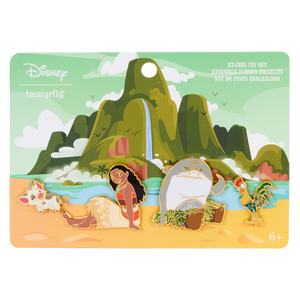 Moana Ocean Waves 4pc Pin Set