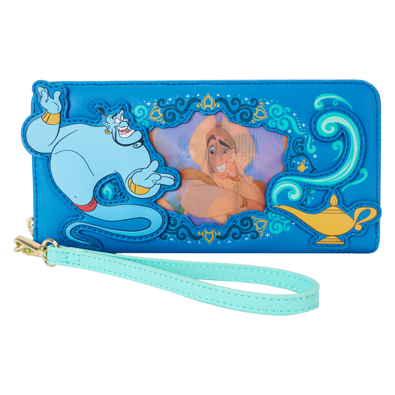 Aladdin Princess Series Lenticular Zip Around Wristlet Wallet