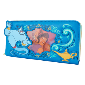 Aladdin Princess Series Lenticular Zip Around Wristlet Wallet