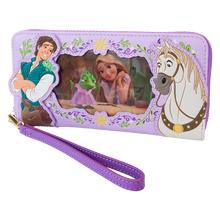 Load image into Gallery viewer, Rapunzel Princess Series Lenticular Zip Around Wristlet Wallet
