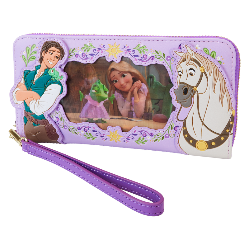 Rapunzel Princess Series Lenticular Zip Around Wristlet Wallet