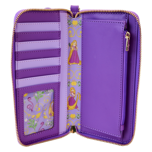 Rapunzel Princess Series Lenticular Zip Around Wristlet Wallet