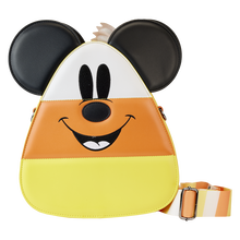 Load image into Gallery viewer, Mickey and Minnie Candy Corn Crossbody Bag
