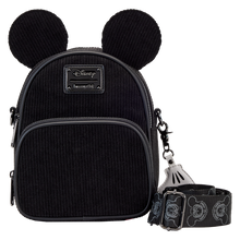 Load image into Gallery viewer, Disney 100 Mickey Mouse Classic Corduroy Convertible Mini Backpack &amp; Crossbody Bag
