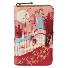 Load image into Gallery viewer, Harry Potter Hogwarts Fall Leaves Zip Around Wallet
