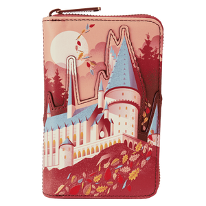 Harry Potter Hogwarts Fall Leaves Zip Around Wallet