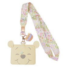 Load image into Gallery viewer, Winnie the Pooh Folk Floral Lanyard with Card Holder
