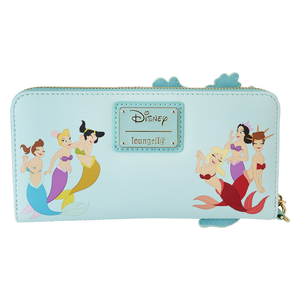 The Little Mermaid Princess Series Lenticular Zip Around Wristlet Wallet
