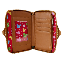 Load image into Gallery viewer, Mickey &amp; Friends Gingerbread House Zip Around Wallet
