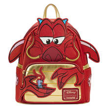Load image into Gallery viewer, Mulan 25th Anniversary Mushu Glitter Cosplay Mini Backpack
