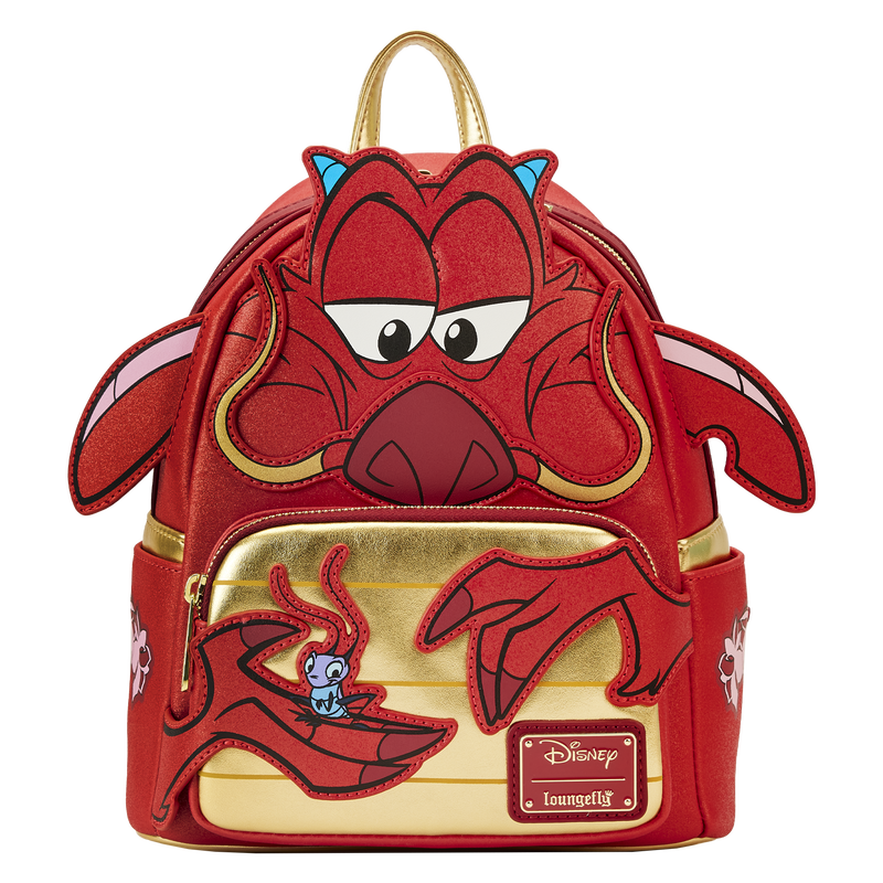 Mulan 25th Anniversary Mushu Glitter Cosplay Mini Backpack
