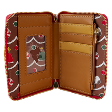 Load image into Gallery viewer, Peanuts Snoopy Gingerbread Wreath Scented Zip Around Wallet
