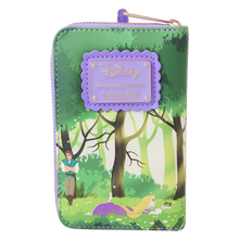 Load image into Gallery viewer, Tangled Rapunzel Swinging from the Tower Zip Around Wallet
