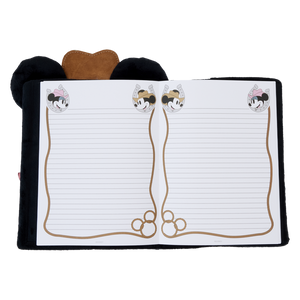 Western Mickey Mouse Cosplay Plush Refillable Stationery Journal