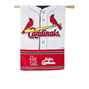 St Louis Cardinals jersey polyester suede doubled-sided house flag