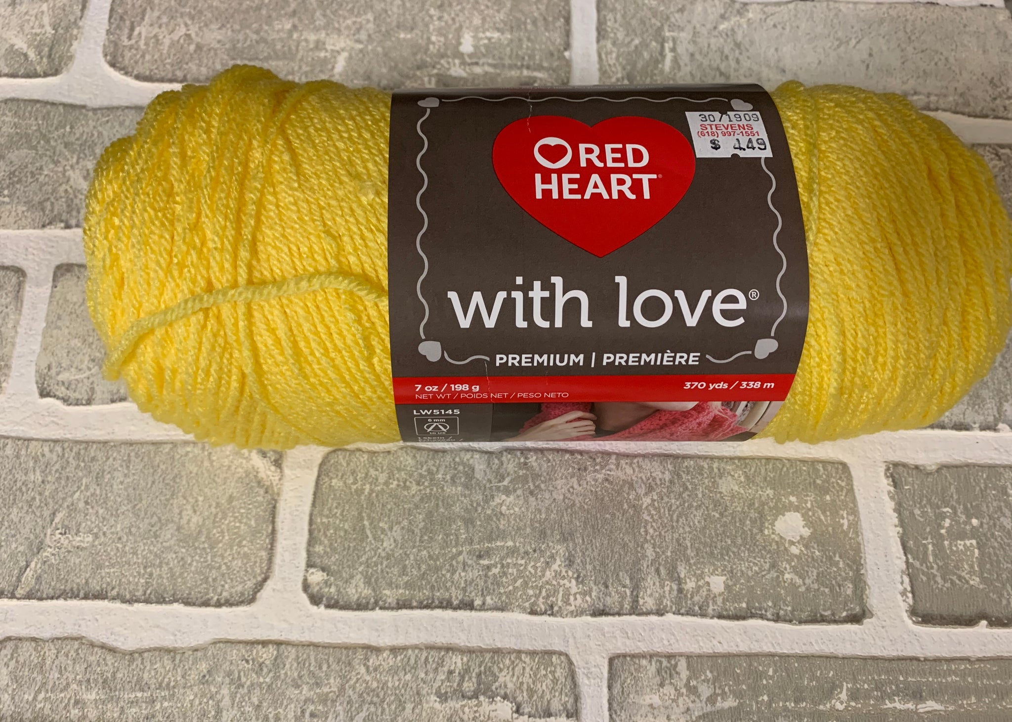 Red heart with love yarn – Stevens Floral Gifts & Framing