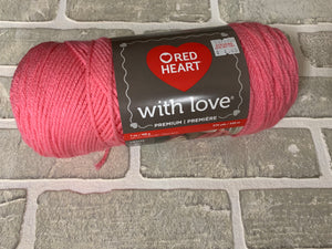 Red heart with love yarn