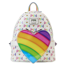 Load image into Gallery viewer, Lisa Frank Rainbow Heart Mini Backpack with Waist Bag

