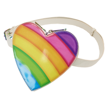 Load image into Gallery viewer, Lisa Frank Rainbow Heart Mini Backpack with Waist Bag
