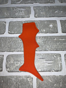 Orange shark popsicle holder blanks