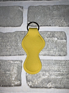 Yellow chapstick holder keychain blanks