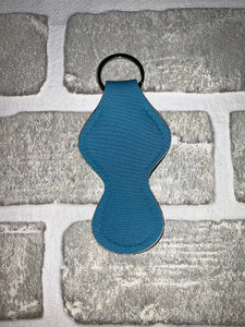 Blue chapstick holder keychain blanks
