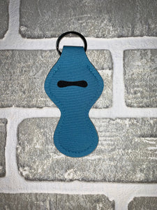Blue chapstick holder keychain blanks