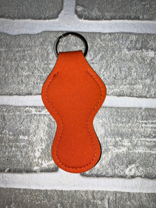 Orange chapstick holder keychain blanks