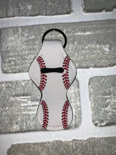 Load image into Gallery viewer, Baseball chapstick holder keychain blanks
