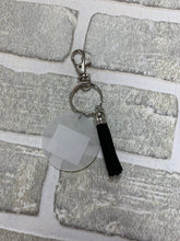Load image into Gallery viewer, Black tassel keychain blanks
