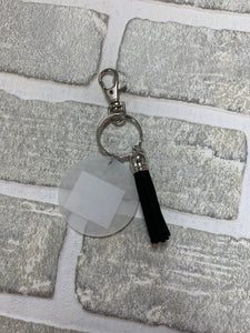 Black tassel keychain blanks
