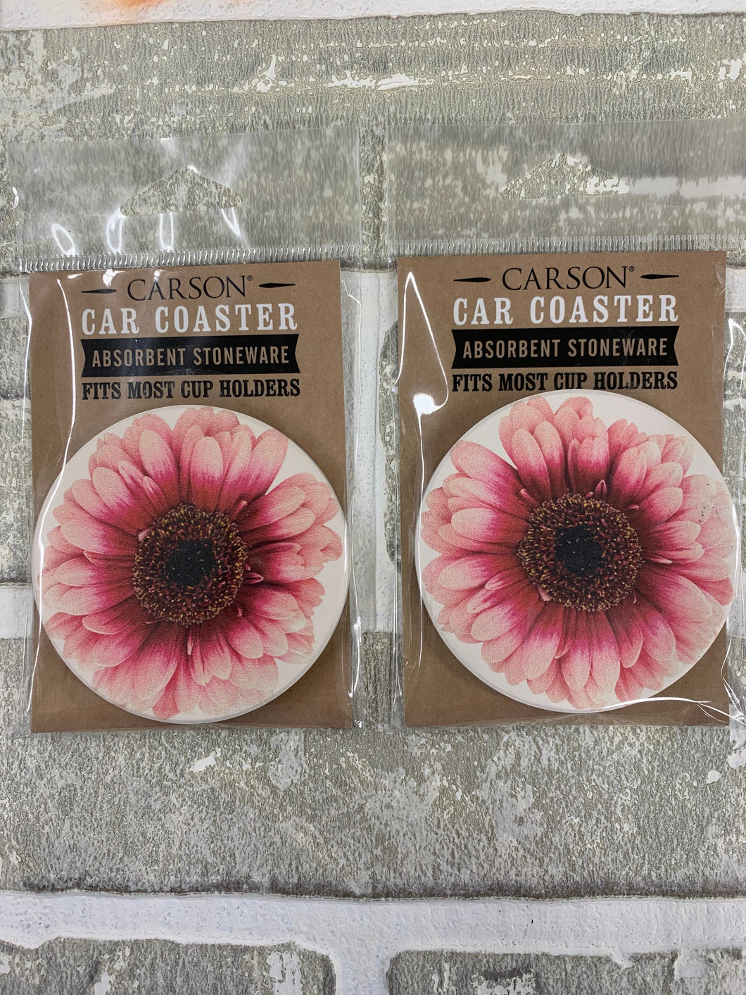 Flower car coasters