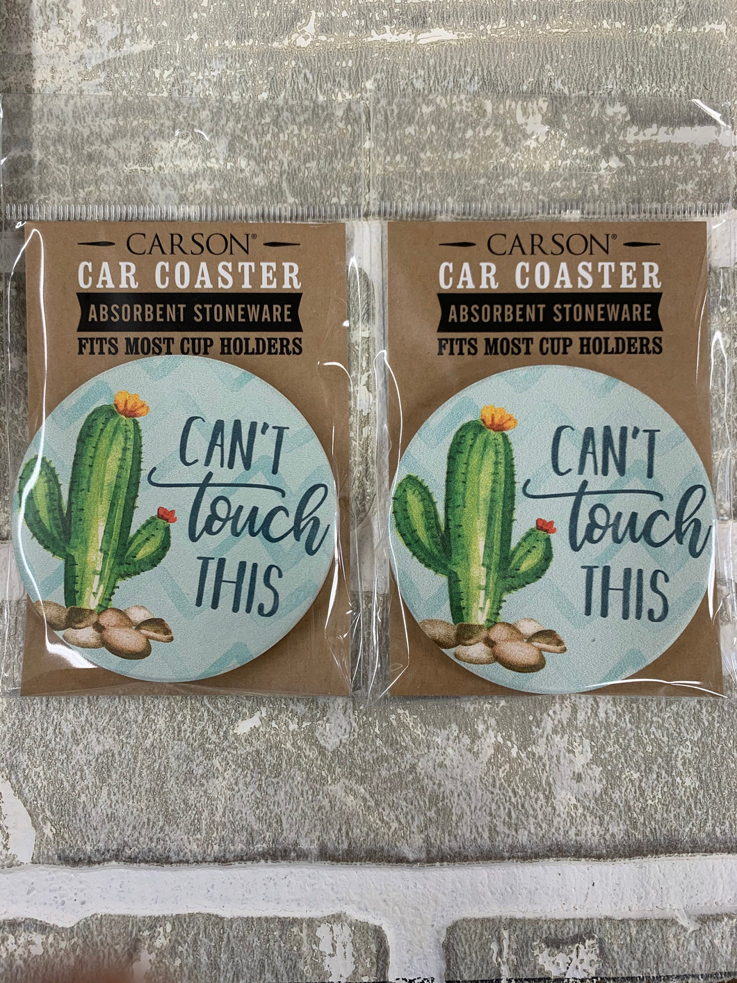 Cactus car coasters