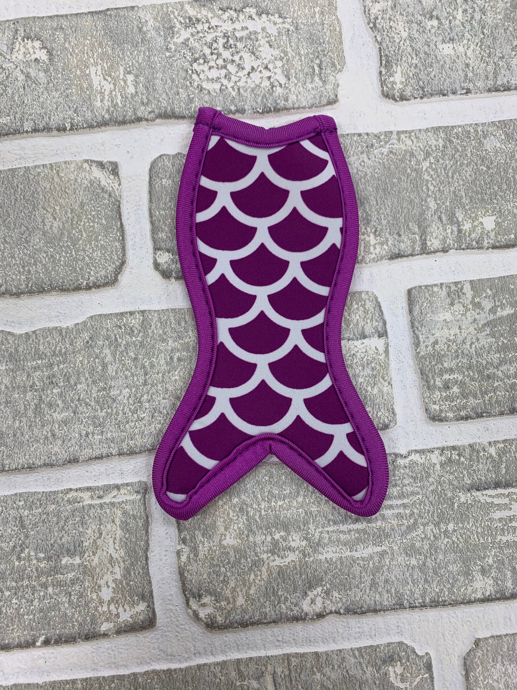 Purple and white mermaid popsicle holder blanks