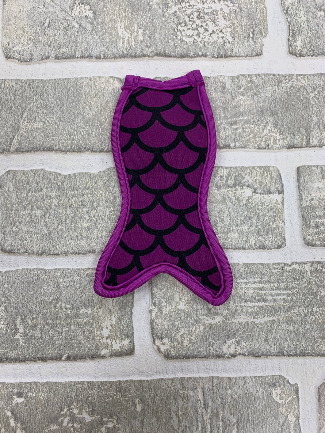 Purple and black mermaid popsicle holder blanks