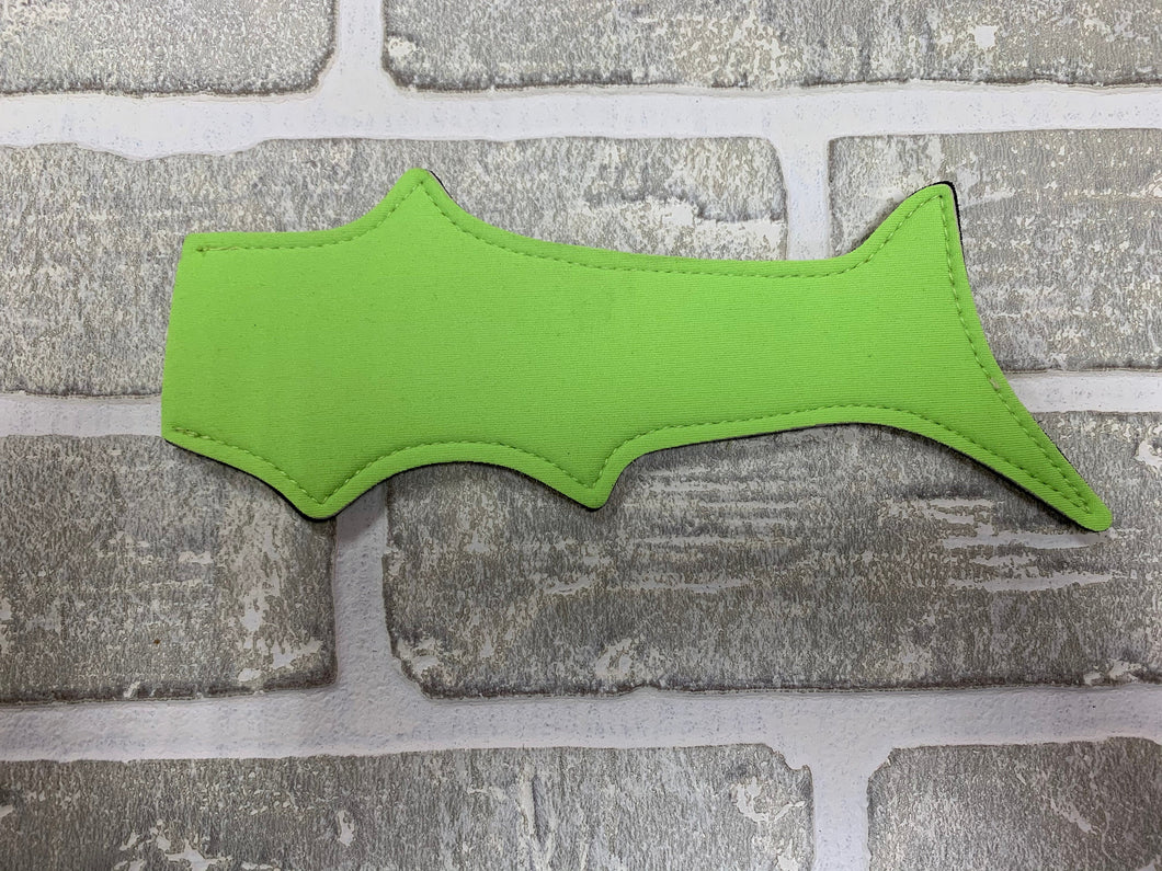 Lime green shark popsicle holder blanks