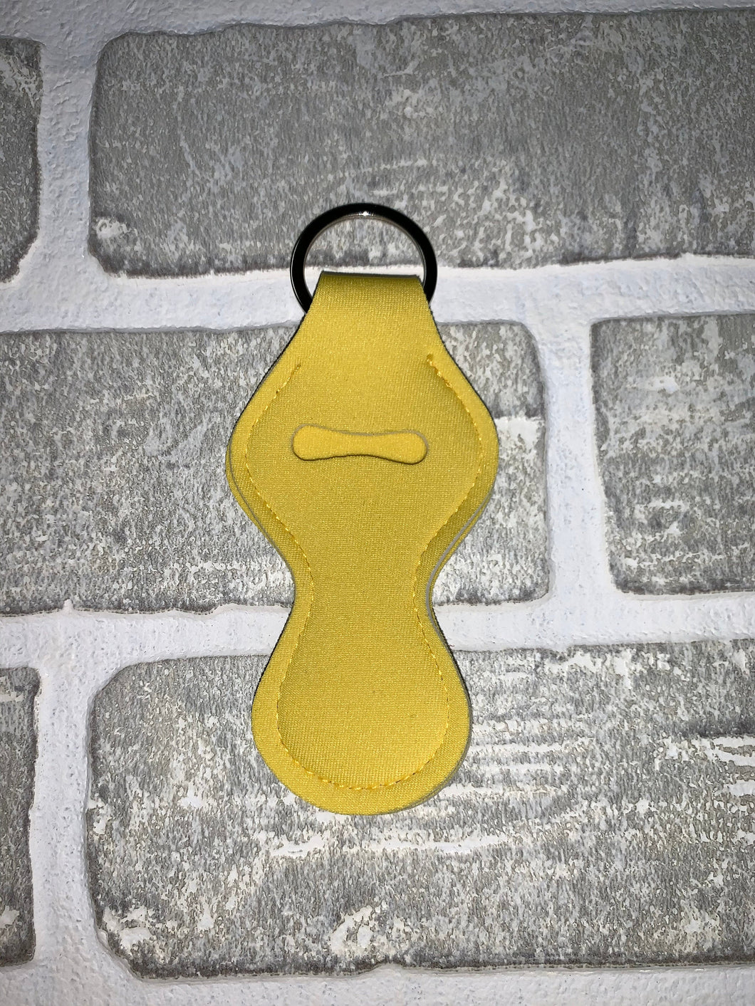 Yellow chapstick holder keychain blanks