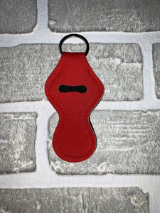 Red chapstick holder keychain blanks