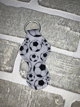 Load image into Gallery viewer, Soccer chapstick holder keychain blanks
