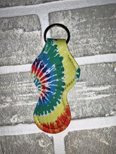 Load image into Gallery viewer, Tie dye chapstick holder keychain blanks
