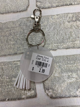 Load image into Gallery viewer, White tassel keychain blanks
