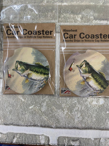 Fishing car coasters