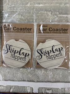 Shiplap happens car coasters