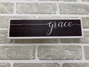 Grace block sign