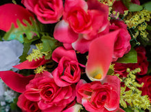 Load image into Gallery viewer, Coral Calla Lily &amp; Rose Bush
