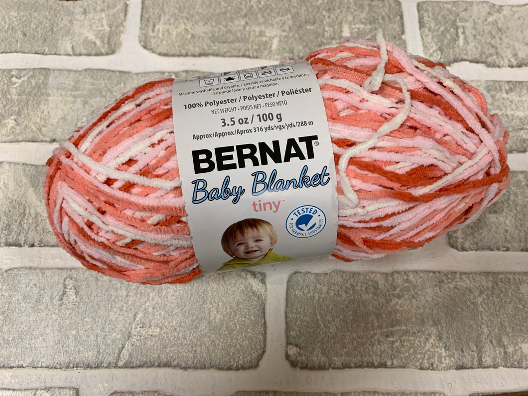 Bernat yarn. Baby blanket tiny