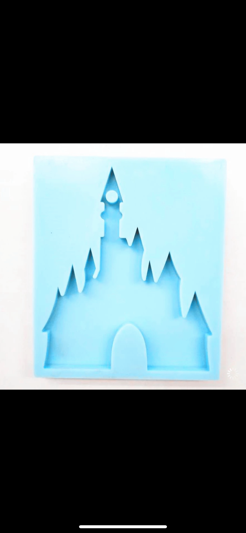 Castle silicone keychain mold